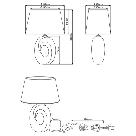 HLW LED LED Tafellamp Trion Tibos - Ronde , Mat Zilver Keramiek, E14 Fitting HLW LED LED Tafellamp Trion Tibos - Ronde , Mat Zilver Keramiek, E14 Fitting