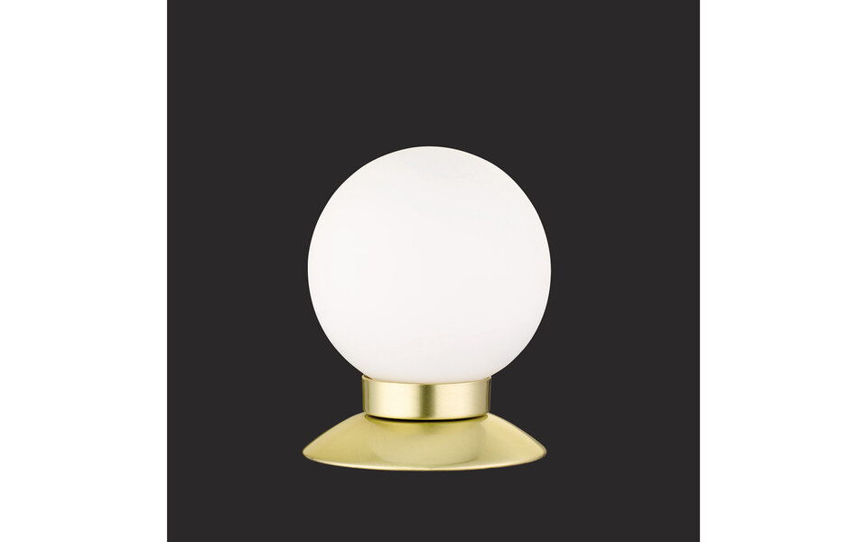 HLW LED Dimbare LED Tafellamp Trion Princy - 3W Warm Wit 3000K - Mat Goud - Ronde