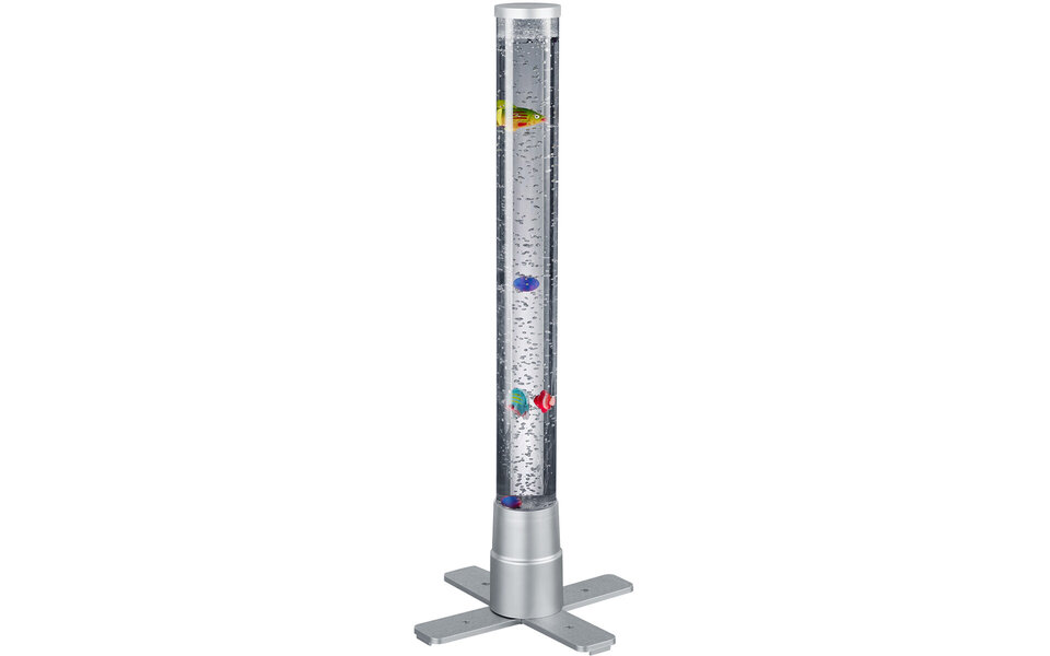 HLW LED LED Tafellamp Trion Moty met Warm Wit 2700K–3000K, RGB, Stoffen Kap & Mat Titaan