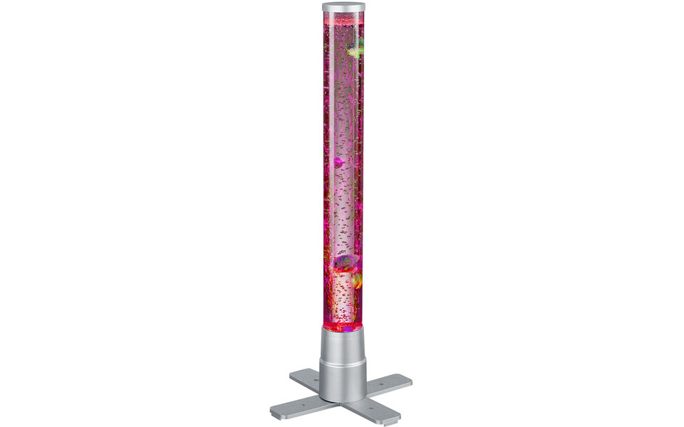 HLW LED LED Tafellamp Trion Moty met Warm Wit 2700K–3000K, RGB, Stoffen Kap & Mat Titaan