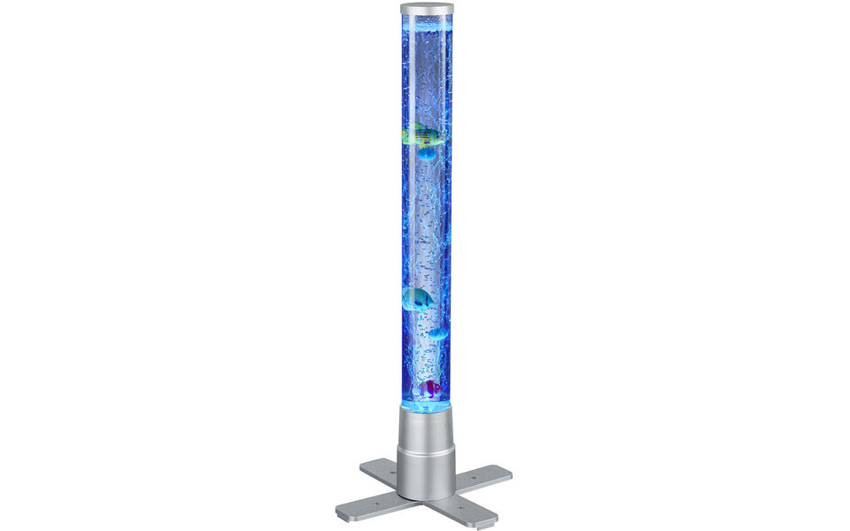 HLW LED LED Tafellamp Trion Moty met Warm Wit 2700K–3000K, RGB, Stoffen Kap & Mat Titaan