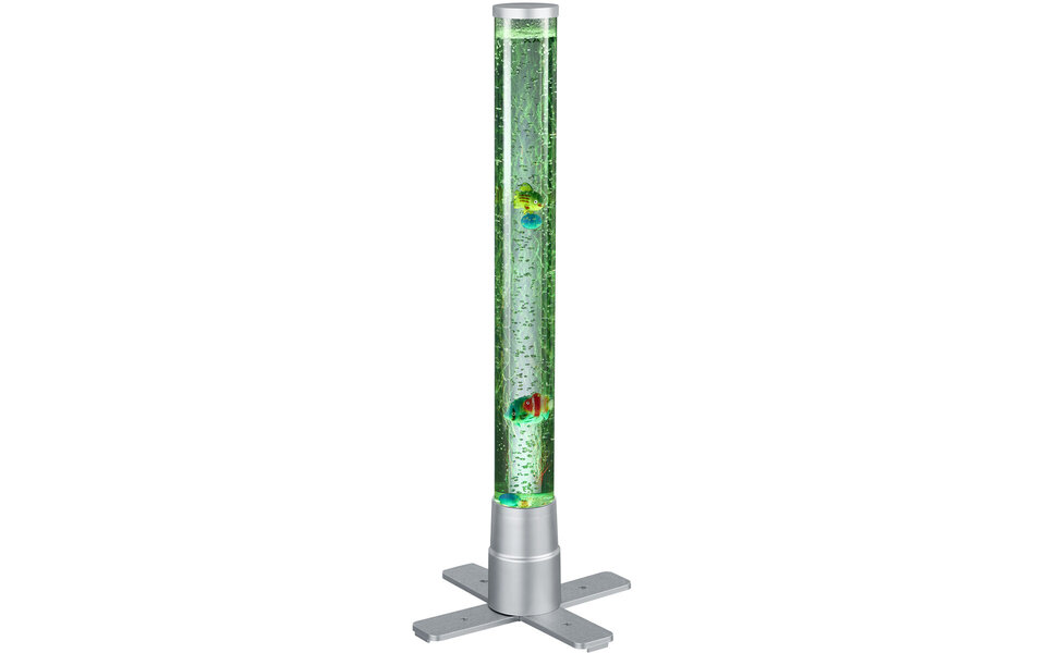 HLW LED LED Tafellamp Trion Moty met Warm Wit 2700K–3000K, RGB, Stoffen Kap & Mat Titaan