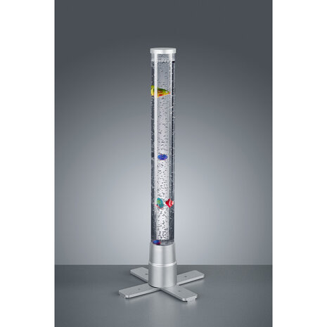 HLW LED LED Tafellamp Trion Moty met Warm Wit 2700K–3000K, RGB, Stoffen Kap & Mat Titaan HLW LED LED Tafellamp Trion Moty met Warm Wit 2700K–3000K, RGB, Stoffen Kap & Mat Titaan