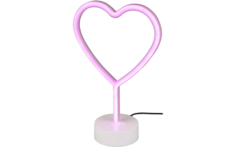 HLW LED Trion Hirtan LED Tafellamp 2W - Mat Wit, RGB, Rond, Stoffen Kap & USB