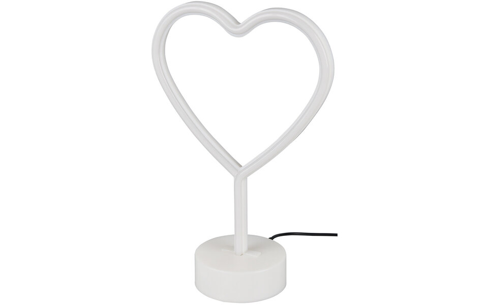 HLW LED Trion Hirtan LED Tafellamp 2W - Mat Wit, RGB, Rond, Stoffen Kap & USB