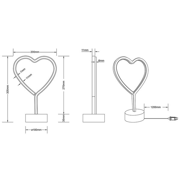 HLW LED Trion Hirtan LED Tafellamp 2W - Mat Wit, RGB, Rond, Stoffen Kap & USB HLW LED Trion Hirtan LED Tafellamp 2W - Mat Wit, RGB, Rond, Stoffen Kap & USB