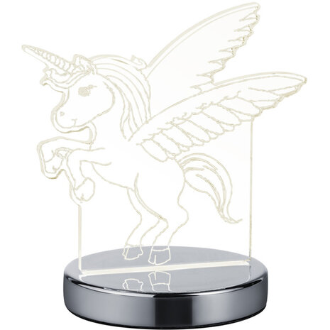 HLW LED Trion Kiron LED Tafellamp 7W - Ronde & , Mat Chroom HLW LED Trion Kiron LED Tafellamp 7W - Ronde & , Mat Chroom