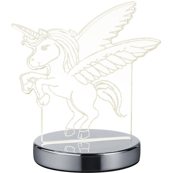 HLW LED Trion Kiron LED Tafellamp 7W - Ronde & , Mat Chroom HLW LED Trion Kiron LED Tafellamp 7W - Ronde & , Mat Chroom