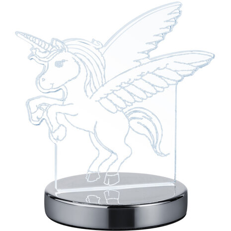 HLW LED Trion Kiron LED Tafellamp 7W - Ronde & , Mat Chroom HLW LED Trion Kiron LED Tafellamp 7W - Ronde & , Mat Chroom