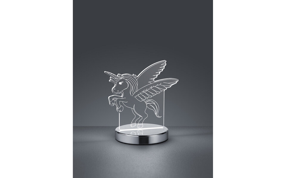 HLW LED Trion Kiron LED Tafellamp 7W - Ronde & , Mat Chroom HLW LED Trion Kiron LED Tafellamp 7W - Ronde & , Mat Chroom