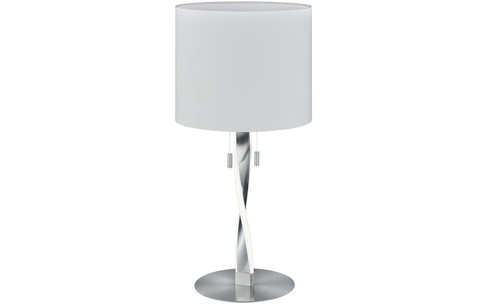 HLW LED LED Tafellamp Trion Ninda 6W Warm Wit 3000K – Ronde , Mat Nikkel