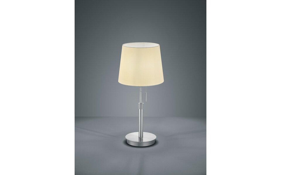 HLW LED Trion Dyon LED Tafellamp met Mat Nikkel Afwerking, E27 Fitting en Ronde