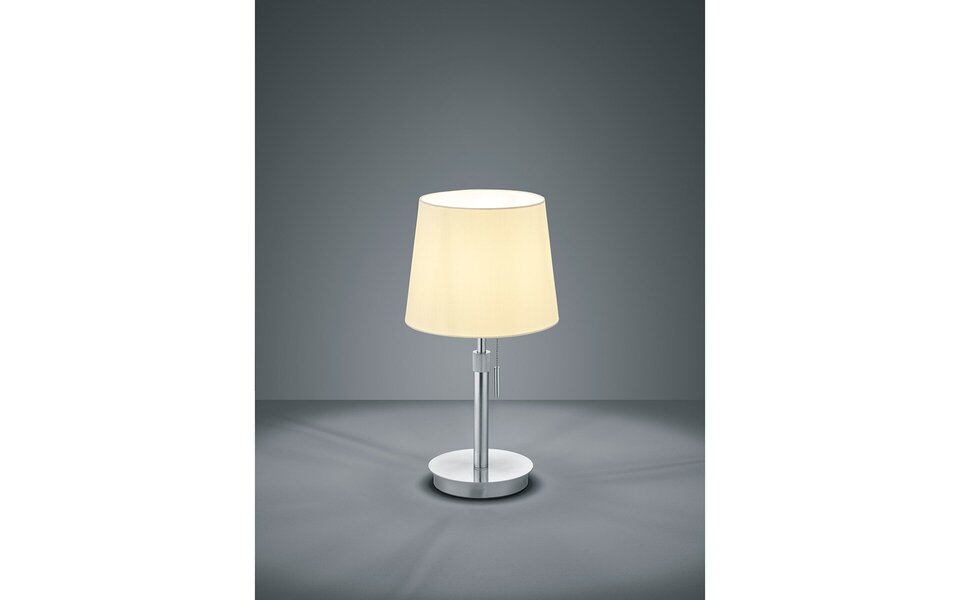 HLW LED Trion Dyon LED Tafellamp met Mat Nikkel Afwerking, E27 Fitting en Ronde