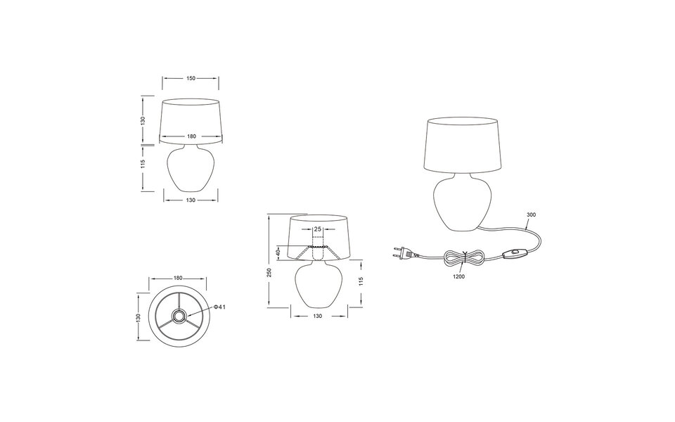 HLW LED Stijlvolle LED Tafellamp Trion Bae - Mat Grijs Keramiek, E14 Fitting HLW LED Stijlvolle LED Tafellamp Trion Bae - Mat Grijs Keramiek, E14 Fitting