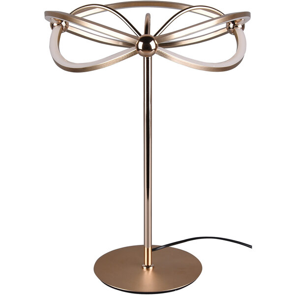 HLW LED Trion Charis Dimbare LED Tafellamp 20W - Warm Wit 3000K - Rond Mat Goud Aluminium HLW LED Trion Charis Dimbare LED Tafellamp 20W - Warm Wit 3000K - Rond Mat Goud Aluminium