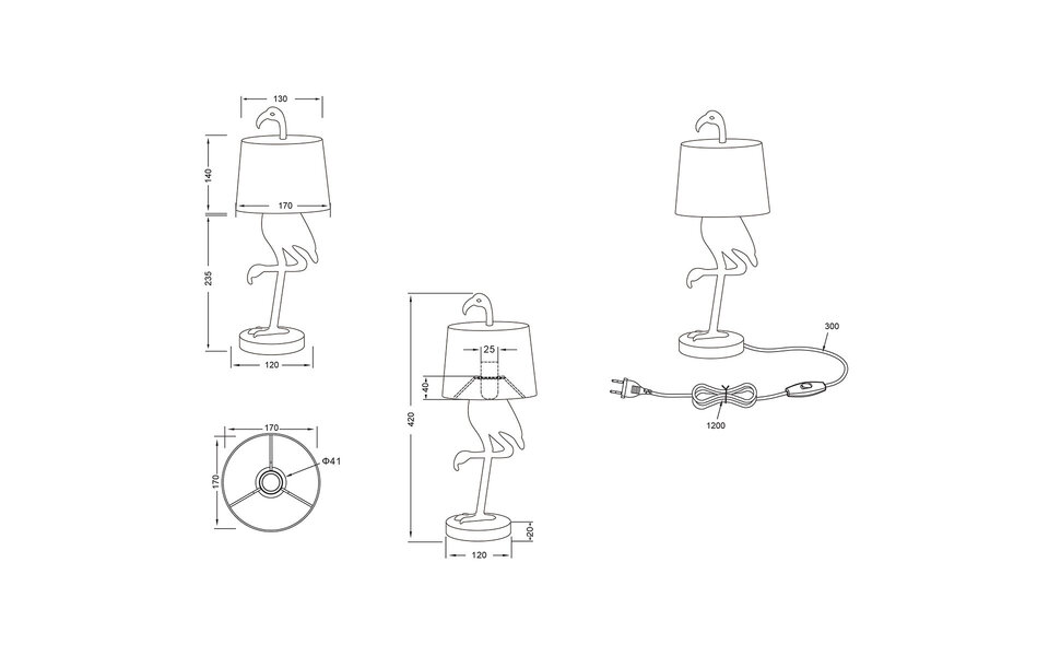 HLW LED LED Tafellamp Mat Goud - Ronde  & Gouden  Stijl