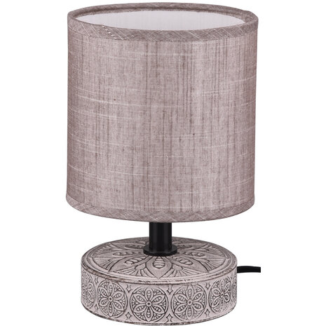 HLW LED Trion Maria LED Tafellamp - Mat Bruin Keramiek met E14 Fitting en Rond Lichtvenster HLW LED Trion Maria LED Tafellamp - Mat Bruin Keramiek met E14 Fitting en Rond Lichtvenster