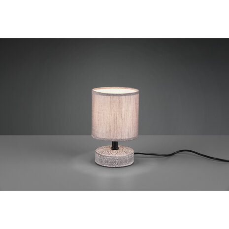 HLW LED Trion Maria LED Tafellamp - Mat Bruin Keramiek met E14 Fitting en Rond Lichtvenster HLW LED Trion Maria LED Tafellamp - Mat Bruin Keramiek met E14 Fitting en Rond Lichtvenster