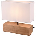 LED Tafellamp Trion Wooden - Rechthoekige  met Houten  Look, Beam Angle Verstelbaar