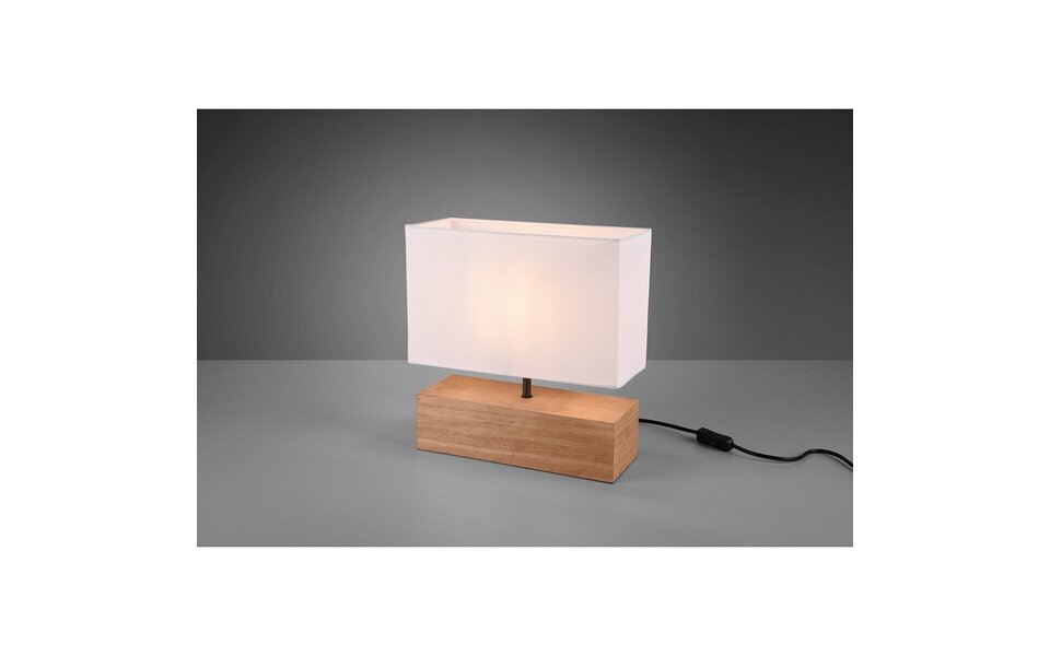 HLW LED LED Tafellamp Trion Wooden - Rechthoekige  met Houten  Look, Beam Angle Verstelbaar