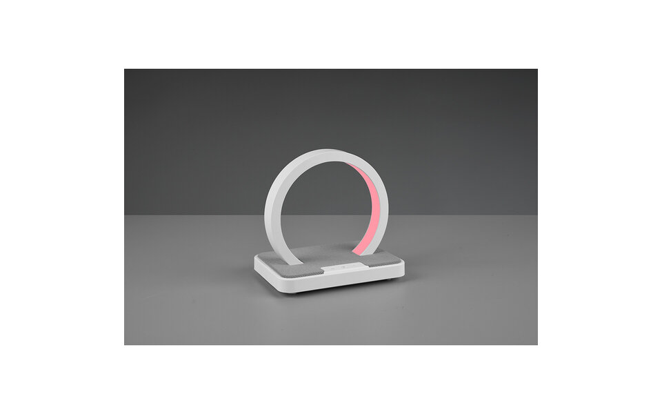 HLW LED LED Tafellamp met Stoffen Kap, Warm Wit 2700K–3000K & RGB  Functie