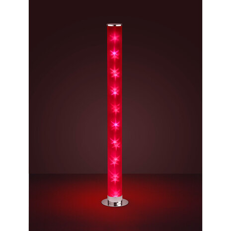 HLW LED Dimbare LED Tafellamp Trion Ricardo - 4W Warm Wit 3000K, RGB, Mat Chroom HLW LED Dimbare LED Tafellamp Trion Ricardo - 4W Warm Wit 3000K, RGB, Mat Chroom