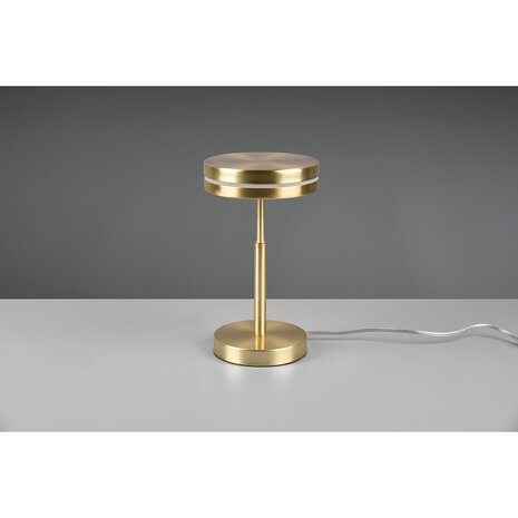 HLW LED LED Tafellamp Trion Franco - Rond Mat Gouden 6W LED, Warm Wit 2700K–3000K