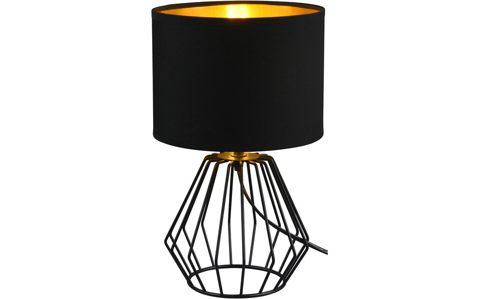 HLW LED Stijlvolle LED Tafellamp Mat Zwart – Ronde  en Zwarte