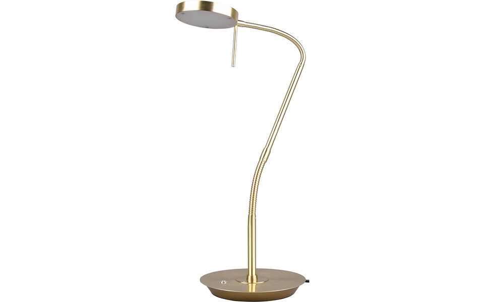 HLW LED LED Tafellamp 12W - Dimbaar, Rond & Mat Gouden Aluminium Design