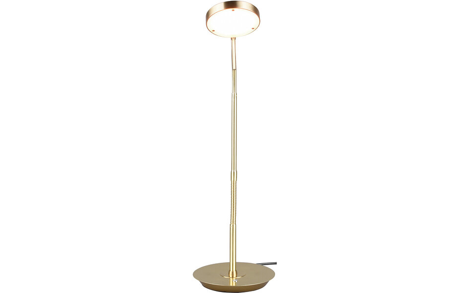 HLW LED LED Tafellamp 12W - Dimbaar, Rond & Mat Gouden Aluminium Design