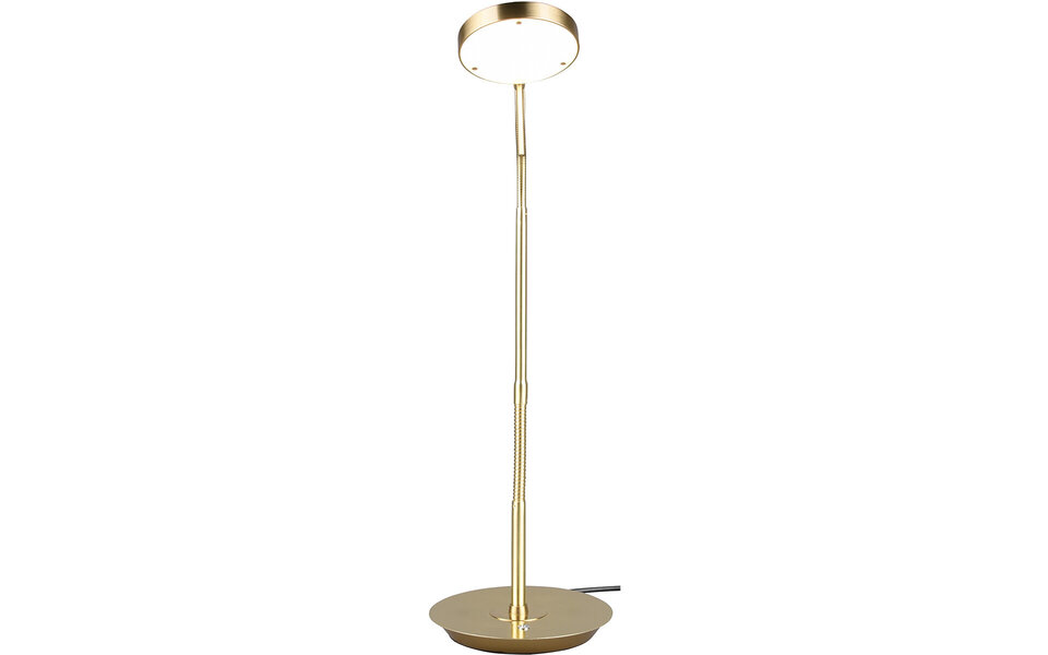 HLW LED LED Tafellamp 12W - Dimbaar, Rond & Mat Gouden Aluminium Design