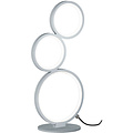 LED Tafellamp Trion Rondy 17W - Dimbaar Warm Wit 3000K - Mat Zilver Aluminium LED Tafellamp Trion Rondy 17W - Dimbaar Warm Wit 3000K - Mat Zilver Aluminium