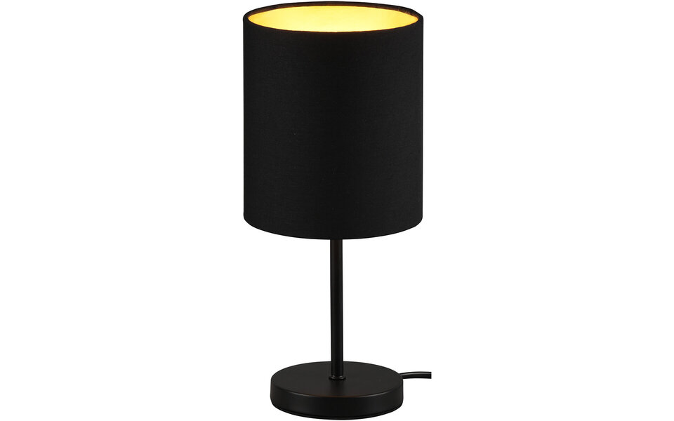 HLW LED LED Tafellamp Trion Jiron - Rond, Mat Zwart & Gouden  Aluminium