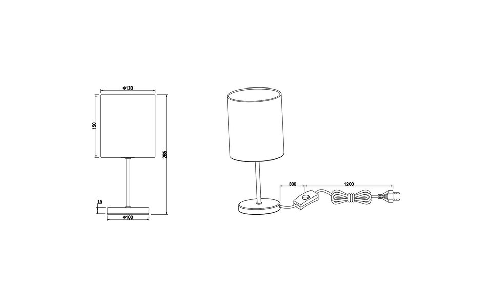 HLW LED LED Tafellamp Trion Jiron - Rond, Mat Zwart & Gouden  Aluminium