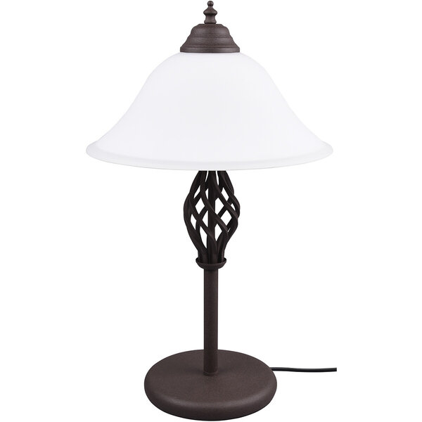 HLW LED LED Tafellamp Trion Rustina - Roestkleur, 2-lichts, Ronde LED Lamp E14