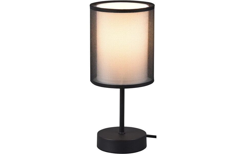 HLW LED LED Tafellamp Mat Zwart | Ronde  &  Stijl - E14 Fitting