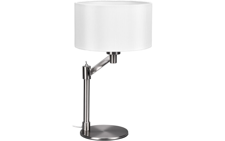 HLW LED LED Tafellamp Mat Nikkel - Ronde  &  met E27 Fitting