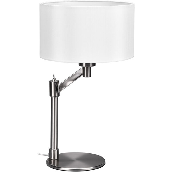 HLW LED LED Tafellamp Mat Nikkel - Ronde & met E27 Fitting HLW LED LED Tafellamp Mat Nikkel - Ronde & met E27 Fitting