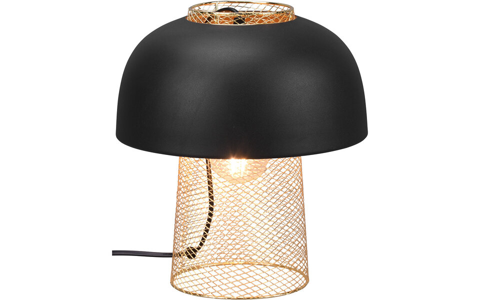 HLW LED LED Tafellamp Trion Palmo - Ronde , Mat Zwarte , Aluminium