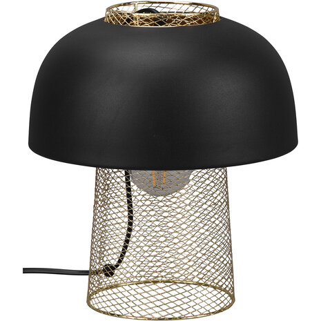 HLW LED LED Tafellamp Trion Palmo - Ronde , Mat Zwarte , Aluminium