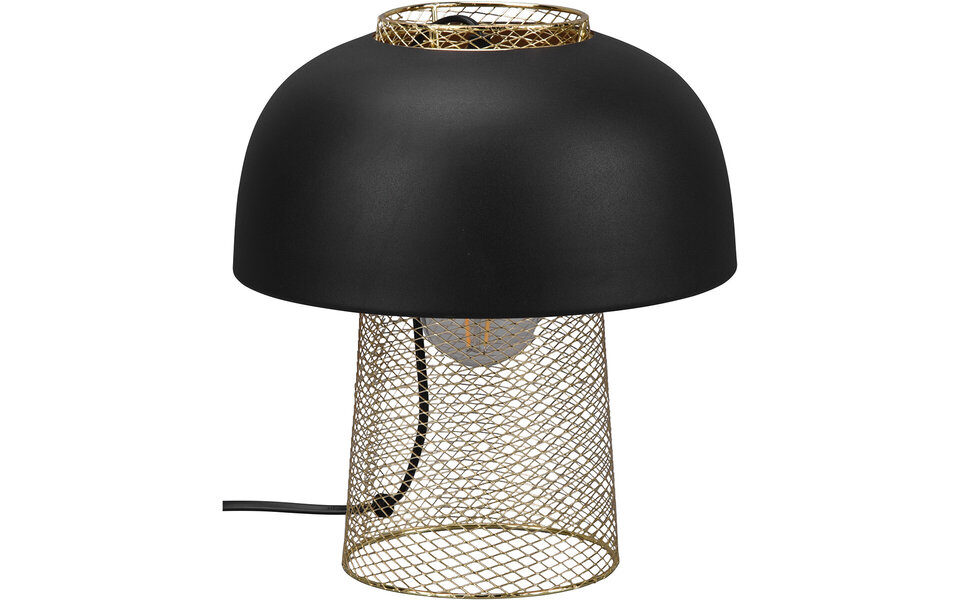 HLW LED LED Tafellamp Trion Palmo - Ronde , Mat Zwarte , Aluminium