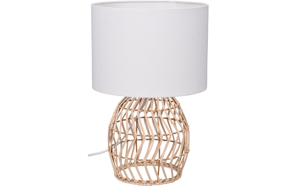 HLW LED LED Tafellamp Trion Samir - Ronde LED Tafellamp met Houten Design en E27 Fitting HLW LED LED Tafellamp Trion Samir - Ronde LED Tafellamp met Houten Design en E27 Fitting