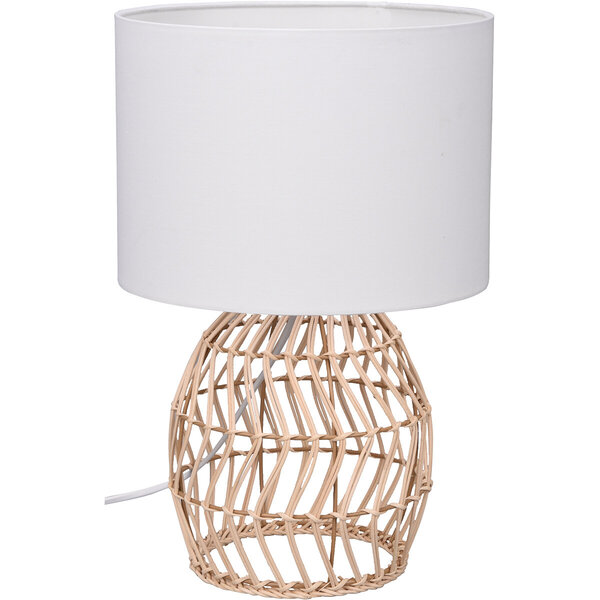 HLW LED LED Tafellamp Trion Samir - Ronde LED Tafellamp met Houten Design en E27 Fitting HLW LED LED Tafellamp Trion Samir - Ronde LED Tafellamp met Houten Design en E27 Fitting