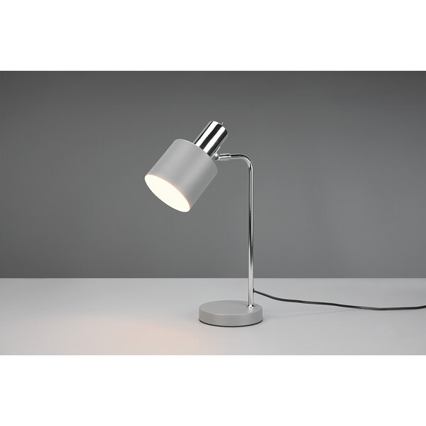 HLW LED LED Tafellamp Trion Alimo Mat Grijs - E14 Fitting | Ronde  &