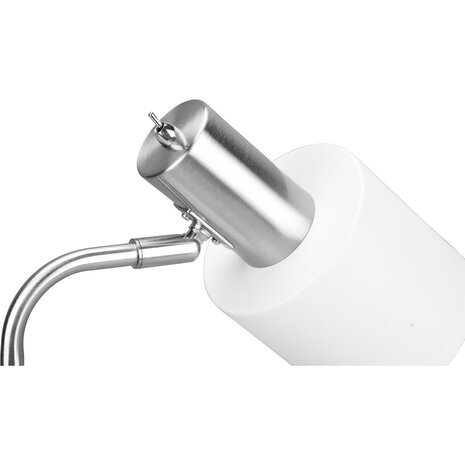 HLW LED Stijlvolle LED Tafellamp Mat Wit met E14 Fitting en Ronde