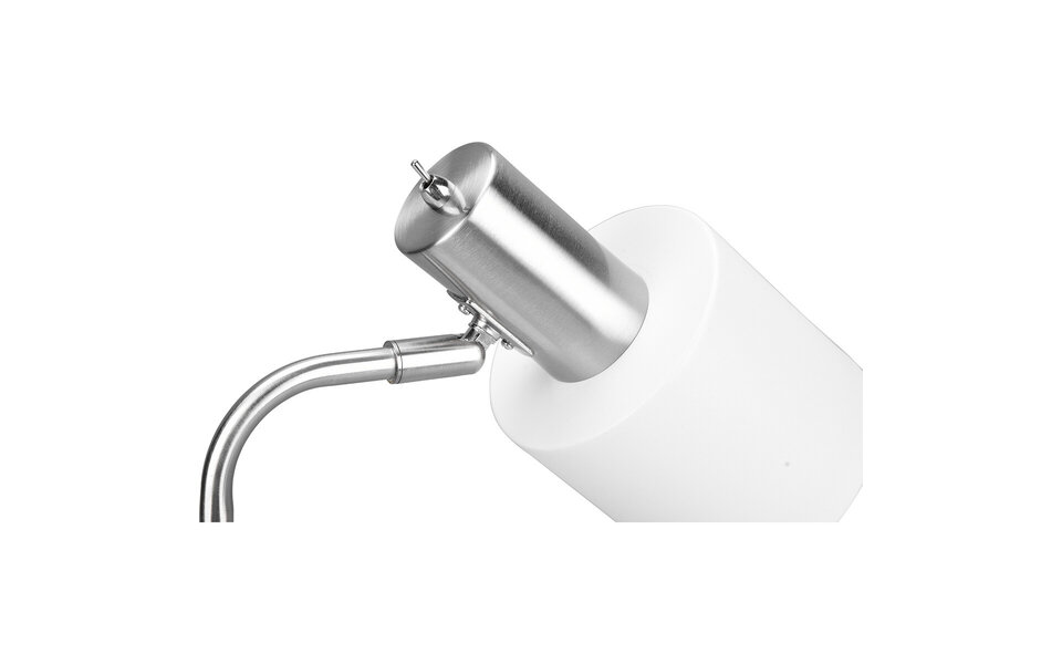 HLW LED Stijlvolle LED Tafellamp Mat Wit met E14 Fitting en Ronde