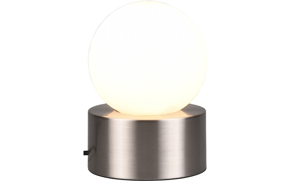 HLW LED LED Tafellamp Trion Celda - Ronde , E14 Fitting, Mat Nikkel Aluminium HLW LED LED Tafellamp Trion Celda - Ronde , E14 Fitting, Mat Nikkel Aluminium