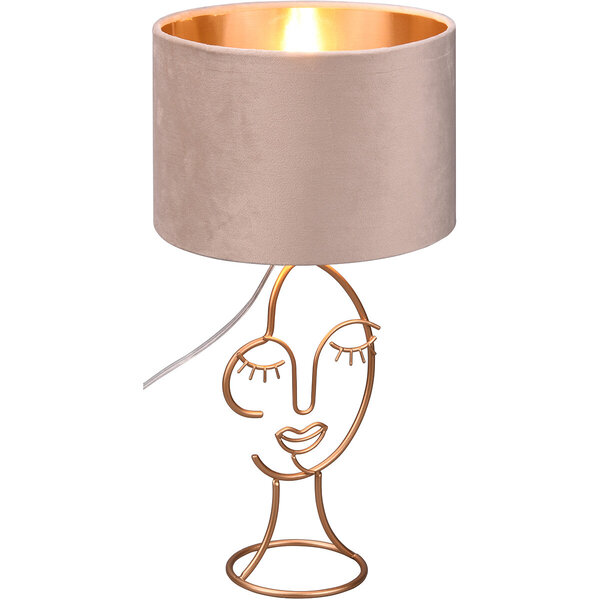 HLW LED LED Tafellamp Trion Marco - Ronde & Mat Beige HLW LED LED Tafellamp Trion Marco - Ronde & Mat Beige