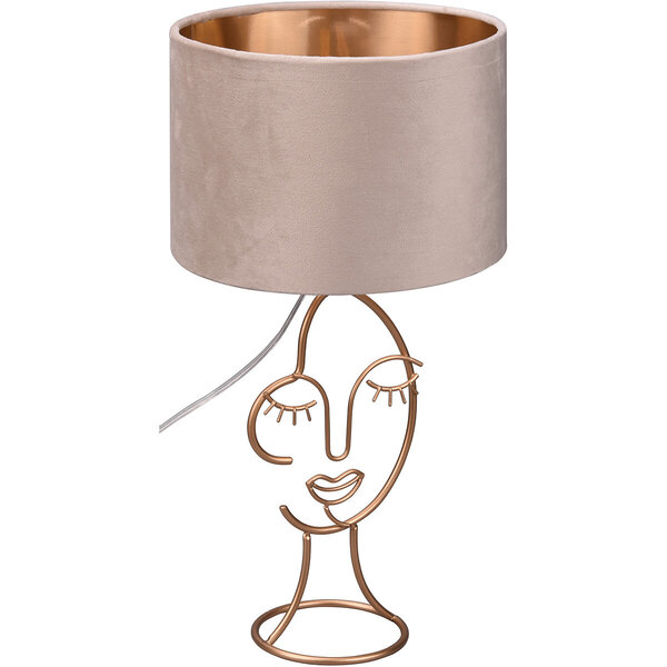 HLW LED LED Tafellamp Trion Marco - Ronde & Mat Beige HLW LED LED Tafellamp Trion Marco - Ronde & Mat Beige