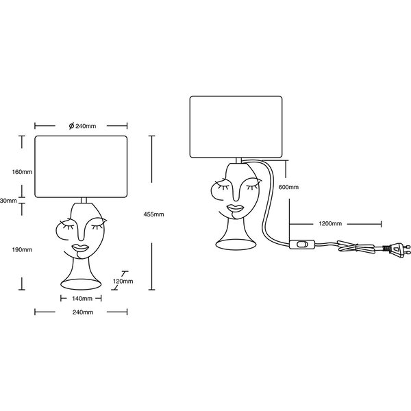 HLW LED LED Tafellamp Trion Marco - Ronde & Mat Beige HLW LED LED Tafellamp Trion Marco - Ronde & Mat Beige